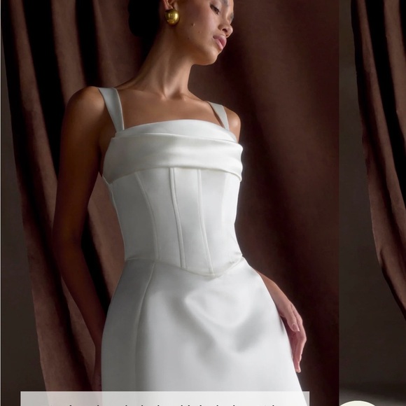 Meshki Dresses & Skirts - Meshki Isabel Satin Corset Mini Dress